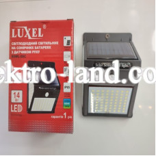 Светодиодный светильник на солнечных батареях с датчиком движения Luxel  IP65 14W (SSWL-06C)